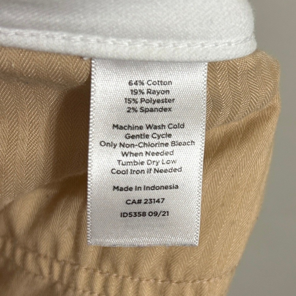 Talbots Denim Jeggings Women 16 Long White High Rise Skinny Stretch Pants Preppy - Picture 10 of 11